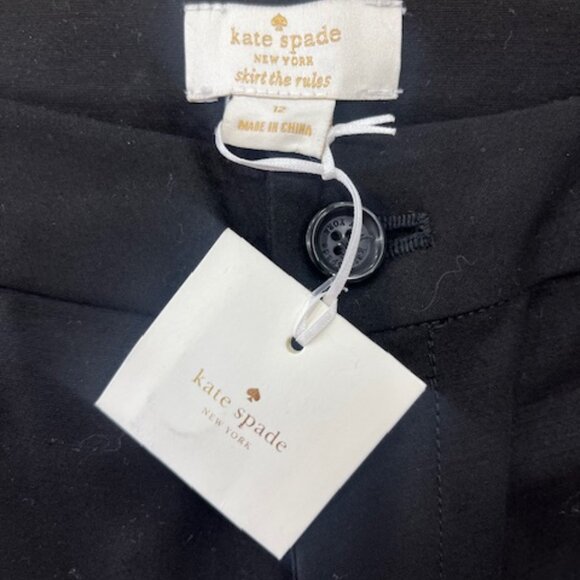Kate Spade Black Ribbon Pants, Kids Size 12 - Picture 3 of 9